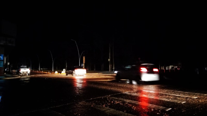 La tormenta provoc un apagn general en varios barrios